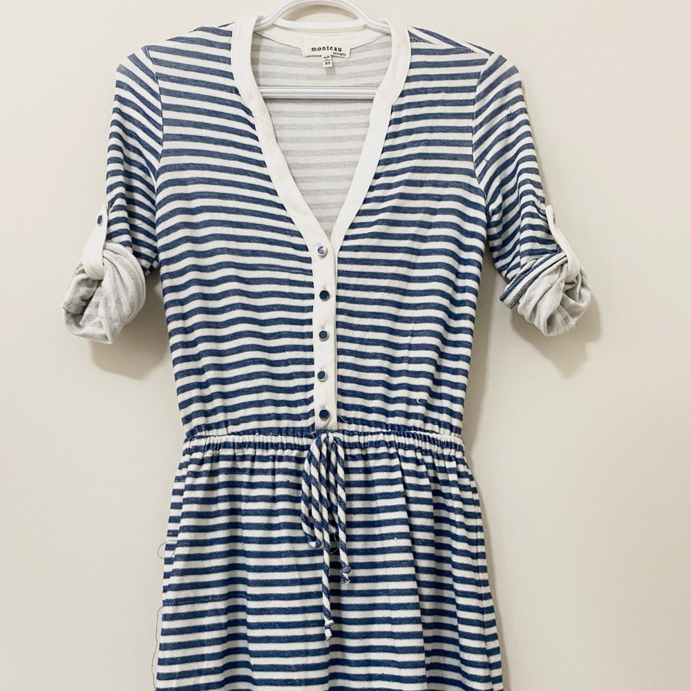 navy and white dress size XS